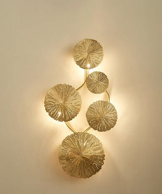 Lustra Applique Murale Feuille De Lotus En Laiton-Luire