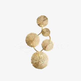 Lustra Applique Murale Feuille De Lotus En Laiton-Luire