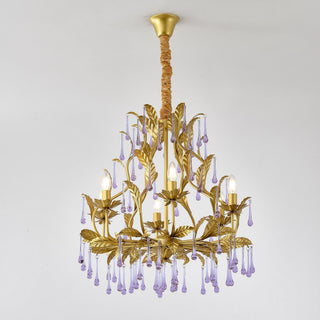 Ilvenel Lustre de Luxe en Verre Violet