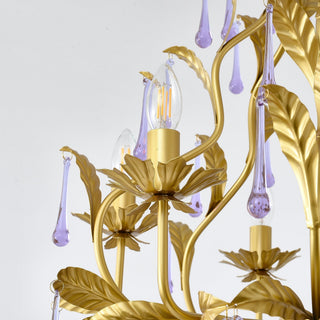 Ilvenel Lustre de Luxe en Verre Violet