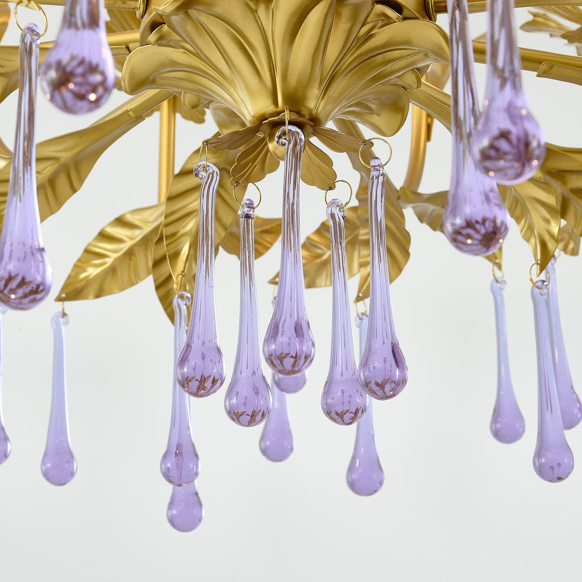 Ilvenel Lustre de Luxe en Verre Violet