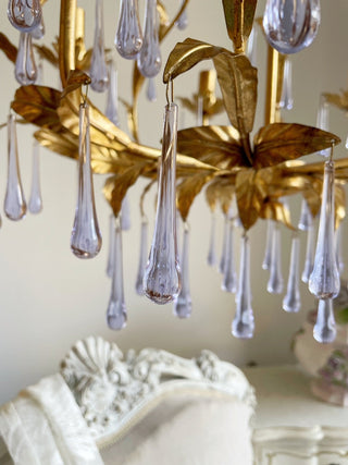 Ilvenel Lustre de Luxe en Verre Violet