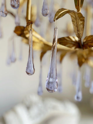 Ilvenel Lustre de Luxe en Verre Violet
