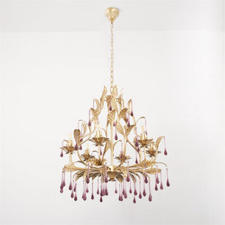 Ilvenel Lustre de Luxe en Verre Violet