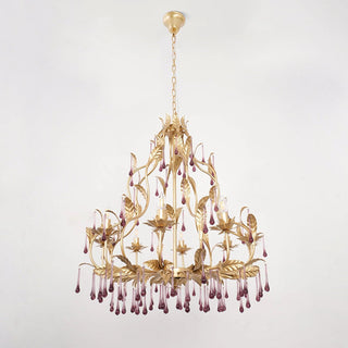 Ilvenel Lustre de Luxe en Verre Violet