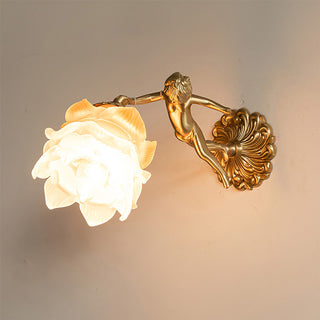 Arque Applique Murale Rose en Verre