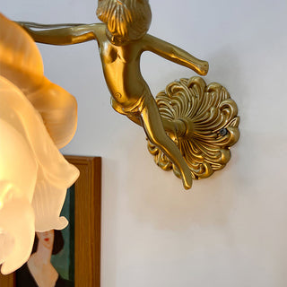 Arque Applique Murale Rose en Verre
