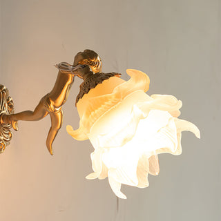 Arque Applique Murale Rose en Verre