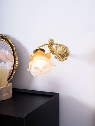 Aged Applique Murale en Verre Ange Volant