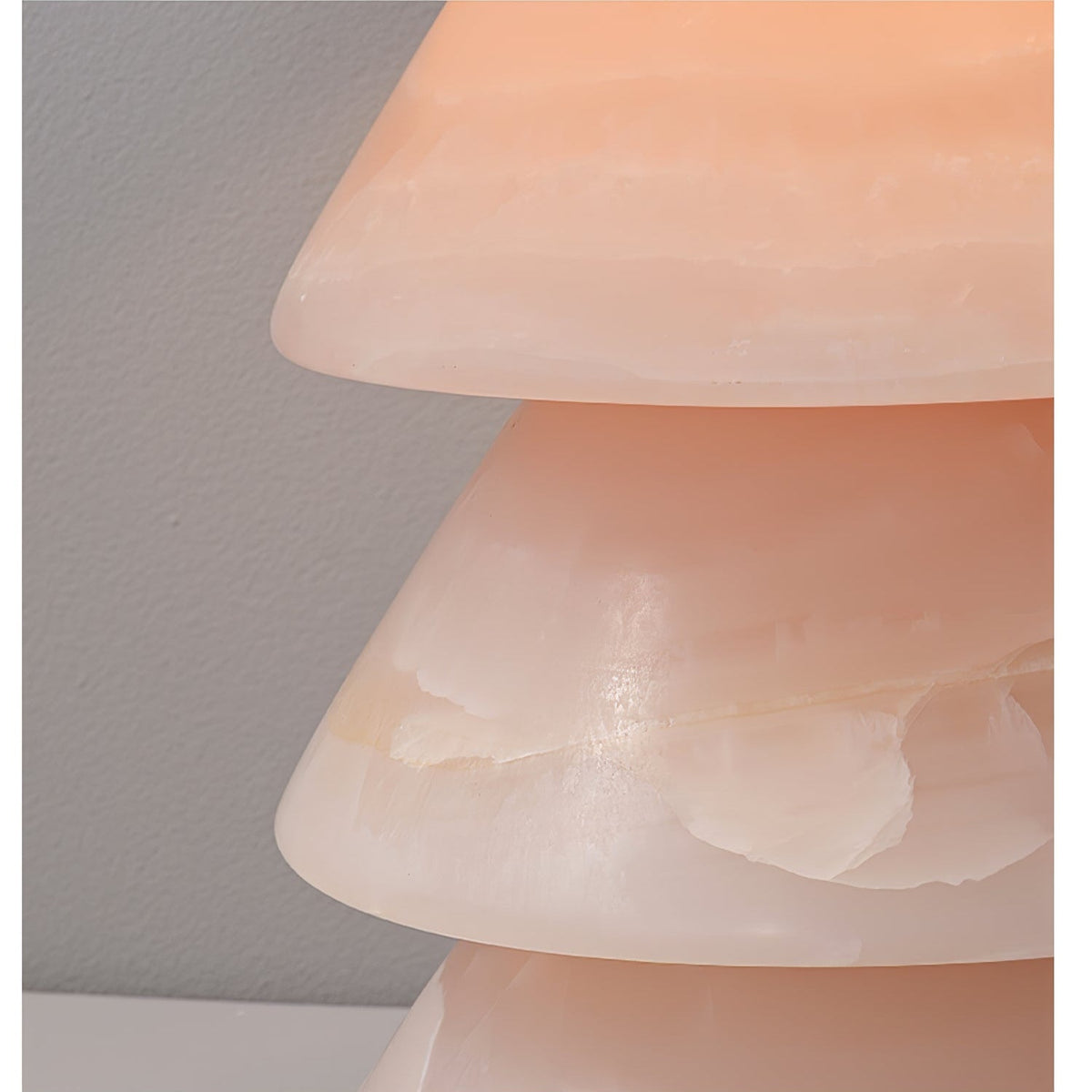 Pyramid Retro Marble Table Lamp-Neutral Decor