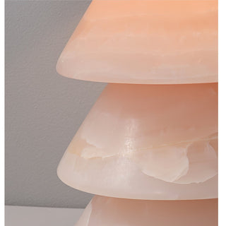 Pyramid Retro Marble Table Lamp-Neutral Decor