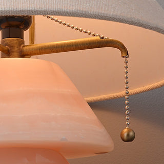 Pyramid Retro Marble Table Lamp-Neutral Decor