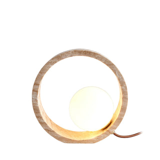 Orzore Lampe de Table en Travertin Circulaire