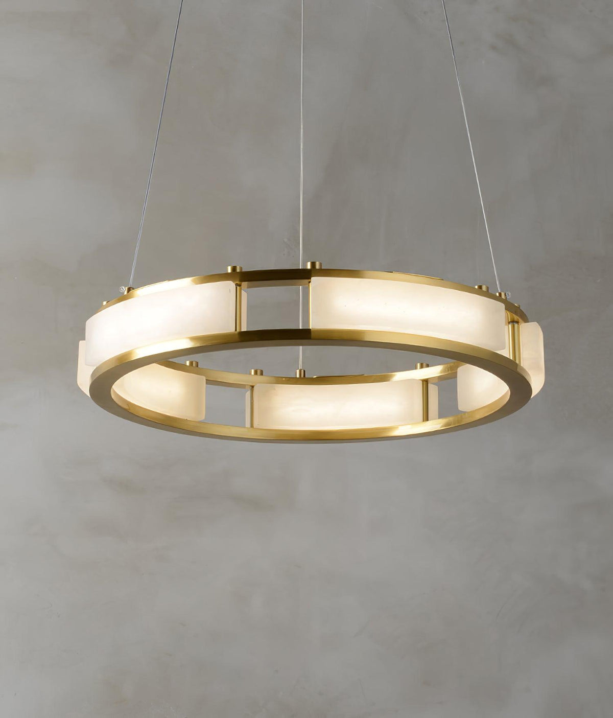 Dythan Minimaliste Suspension en Albâtre à Anneau