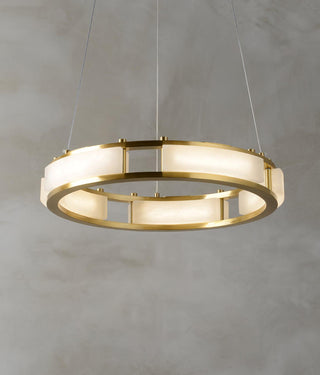 Symiria Luxe Albâtre Anneau Pendentif Lumière