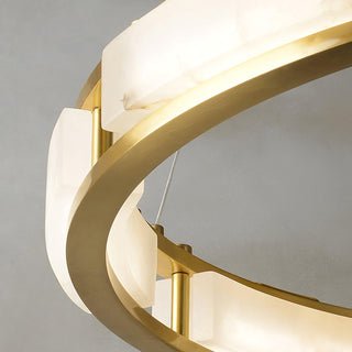 Symiria Luxe Albâtre Anneau Pendentif Lumière