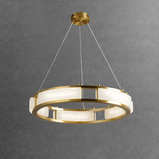 Symiria Luxe Albâtre Anneau Pendentif Lumière
