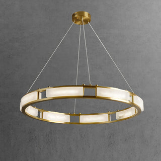 Symiria Luxe Albâtre Anneau Pendentif Lumière