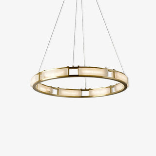 Symiria Luxe Albâtre Anneau Pendentif Lumière
