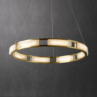 Symiria Luxe Albâtre Anneau Pendentif Lumière