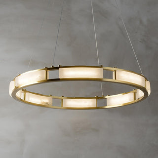 Symiria Luxe Albâtre Anneau Pendentif Lumière