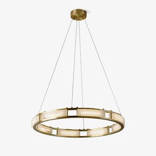 Symiria Luxe Albâtre Anneau Pendentif Lumière