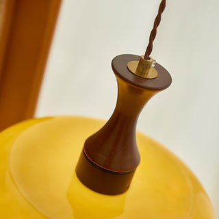 Cadenza Lampe suspendue rétro en bois