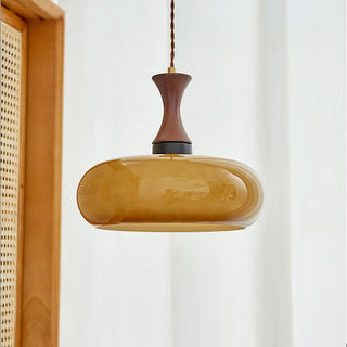 Cadenza Lampe suspendue rétro en bois