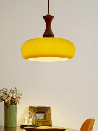 Cadenza Lampe suspendue rétro en bois