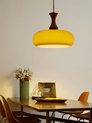 Cadenza Lampe suspendue rétro en bois