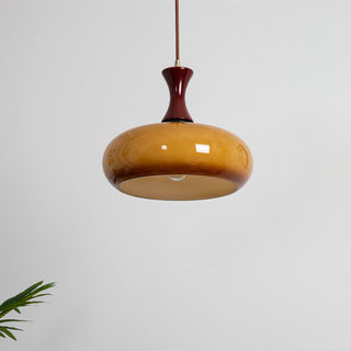 Cadenza Lampe suspendue rétro en bois