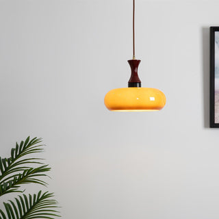 Cadenza Lampe suspendue rétro en bois