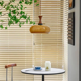 Cadenza Lampe suspendue rétro en bois