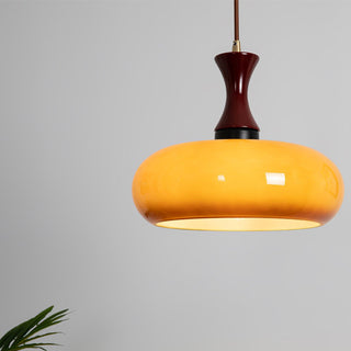 Cadenza Lampe suspendue rétro en bois