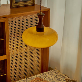 Cadenza Lampe suspendue rétro en bois