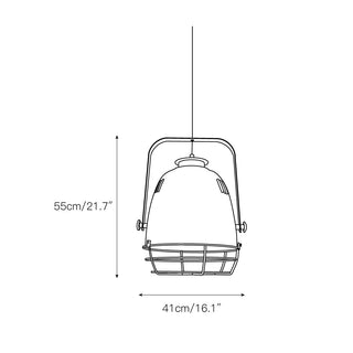 Cenore Suspension Industrielle Vintage