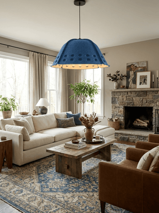 Quell Acoustic Dome Pendant Light-Neutral Decor