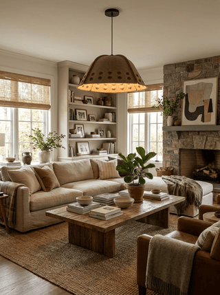 Quell Acoustic Dome Pendant Light-Neutral Decor