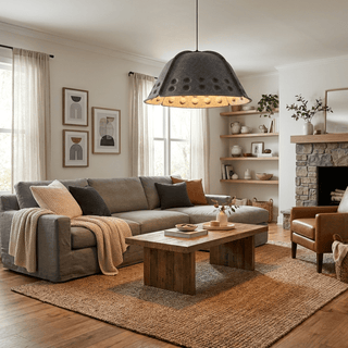 Quell Acoustic Dome Pendant Light-Neutral Decor