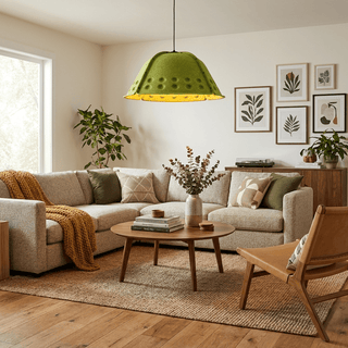 Quell Acoustic Dome Pendant Light-Neutral Decor