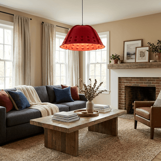 Quell Acoustic Dome Pendant Light-Neutral Decor