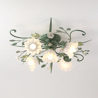 Nylirir Lampe de Plafond Classique en Céramique Art Unique