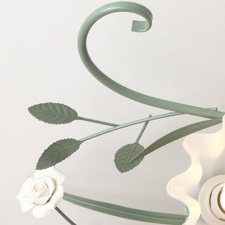 Nylirir Lampe de Plafond Classique en Céramique Art Unique