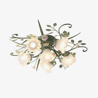 Nylirir Lampe de Plafond Classique en Céramique Art Unique