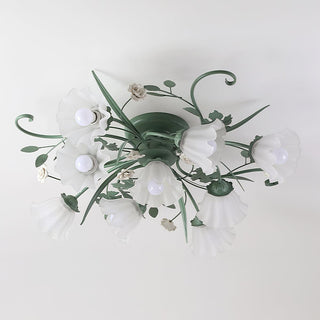 Nylirir Lampe de Plafond Classique en Céramique Art Unique