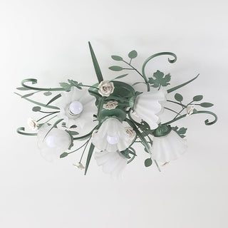 Nylirir Lampe de Plafond Classique en Céramique Art Unique