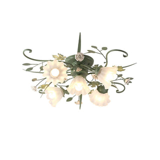 Nylirir Lampe de Plafond Classique en Céramique Art Unique