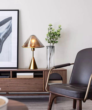 Mushroom Contemporary Table Lamp-Neutral Decor