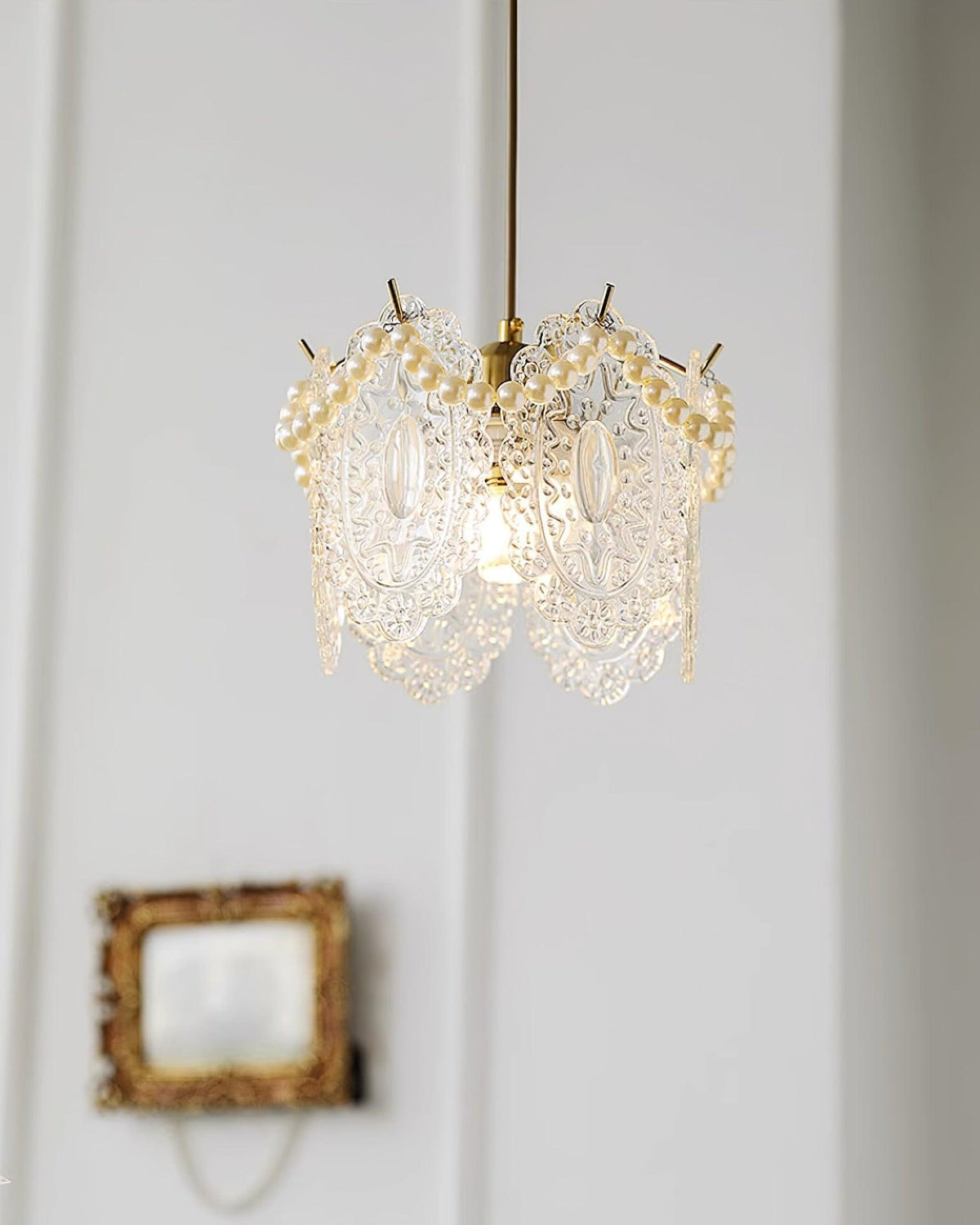Elysia Glass Shade Pendant Light-Neutral Decor