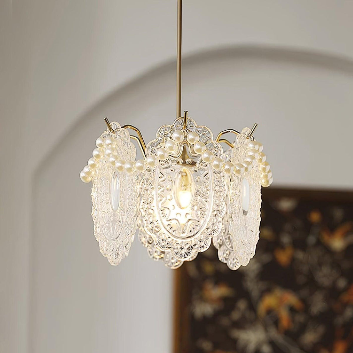 Elysia Glass Shade Pendant Light-Neutral Decor